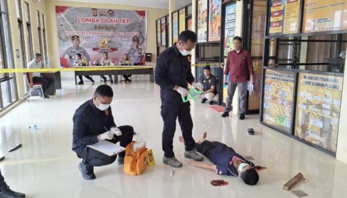 Semarak HUT ke-4, Polres Konut Helat Lomba Olah TKP