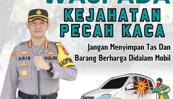 Marak Modus Kejahatan Pecah Kaca Mobil, Masyarakat Kendari Diminta Waspada