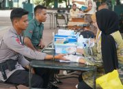 Meriahkan HUT Ke-67 Kodam XIV/ Hasanuddin, Brimob Polda Sultra Donor Darah Di Makorem 143 HO