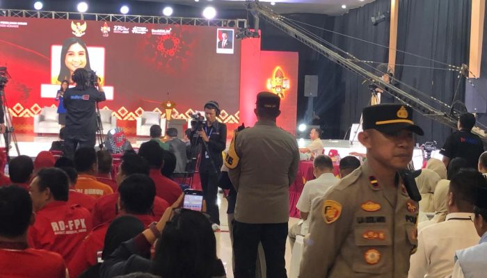 Ciptakan Pilkada Damai Tahun 2024, Polres Konawe Amankan Debat Terbuka Pertama Calon Bupati dan Calon Wakil Bupati Konawe