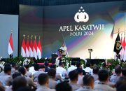 Presiden Prabowo Disambut Meriah di Pembukaan Apel Kasatwil Polri 2024